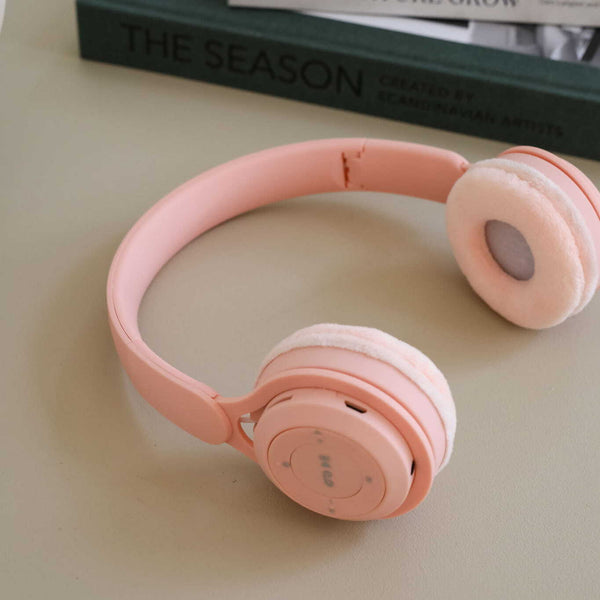 Kabellose Kinderkopfhörer - Zuckerwatte Rosa