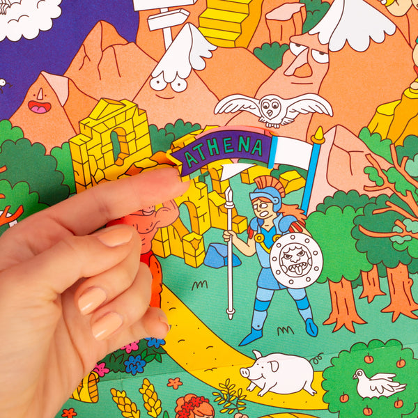 Poster mit Stickern SCHOOL – Mythologie - Tublu.de