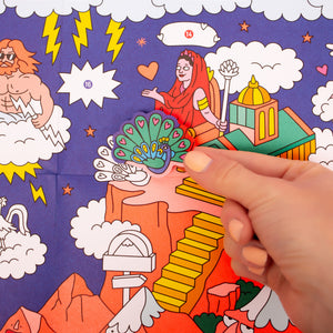 Poster mit Stickern SCHOOL – Mythologie - Tublu.de