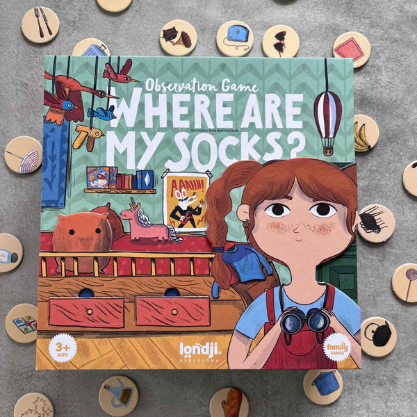 Beobachtungsspiel – Where are my socks? - Tublu.de
