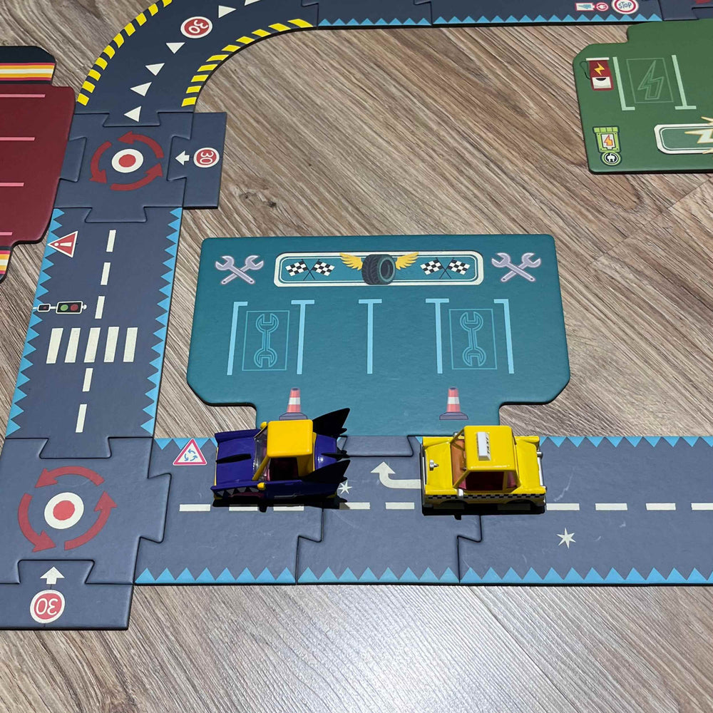 Kartonpuzzle Crazy Motors – Die Straße - Tublu.de