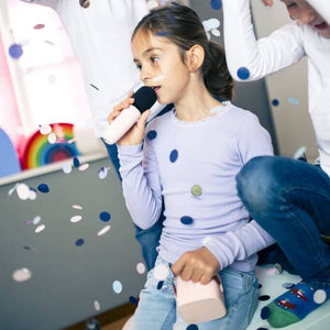 Karaoke-Set für Kinder + kabellose Kopfhörer - Rosa