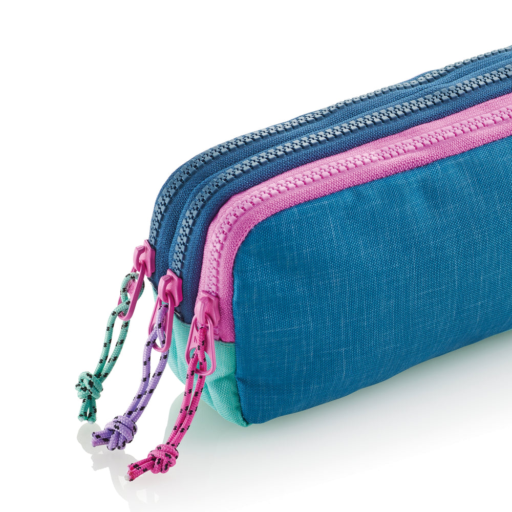 Dreifach-Federmäppchen – Rider Purple