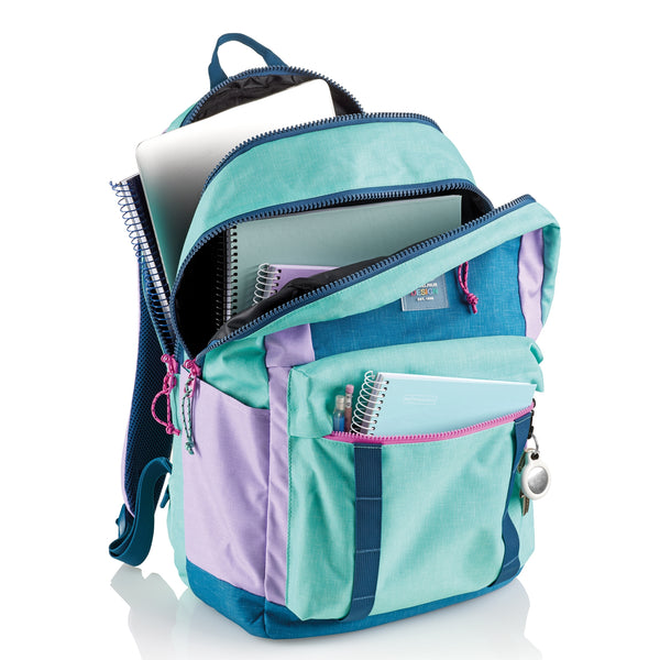 Dreiteiliger Schulrucksack Amsterdam – Rider Purple 28 l