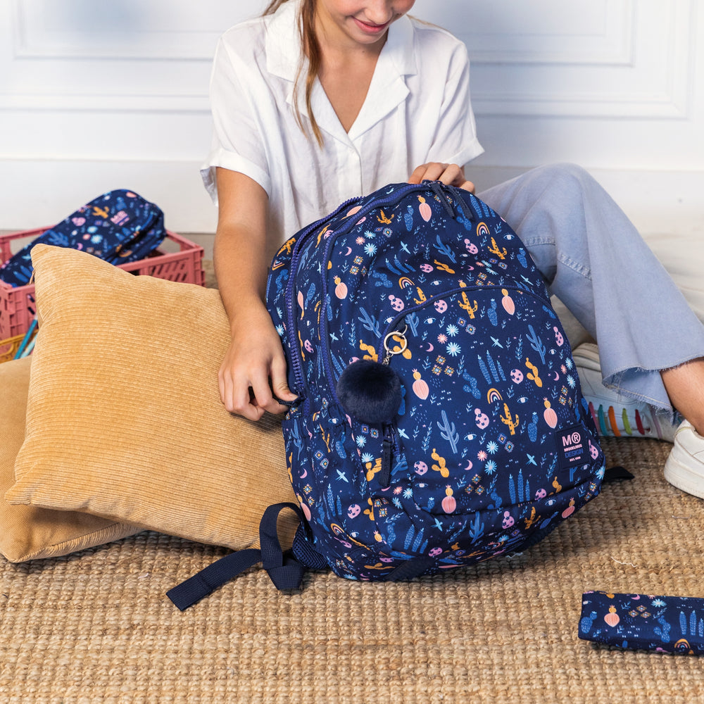 Dreikammer-Schulrucksack Oslo – Desert 27 l