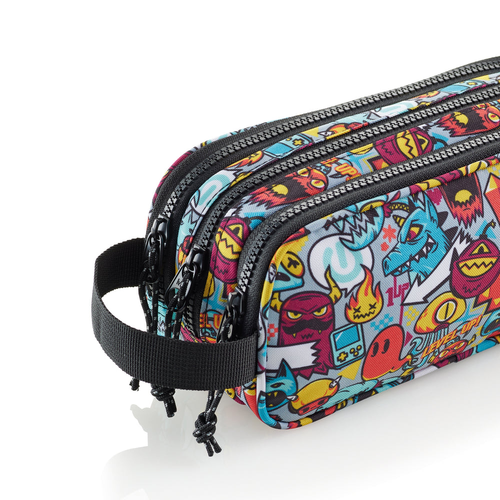 Dreifach-Federmäppchen – Level up!