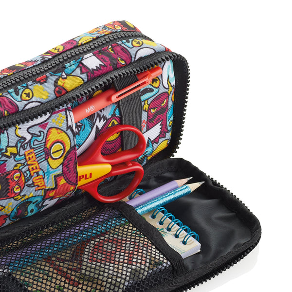 Federmäppchen mit Organizer – Level up!