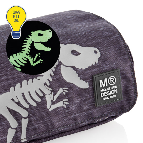 Federmäppchen mit Klappe – Im Dunkeln leuchtender Dinosaurier