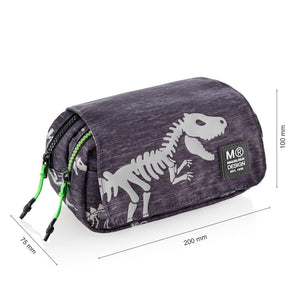 Federmäppchen mit Klappe – Im Dunkeln leuchtender Dinosaurier