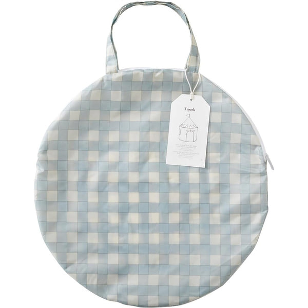 Kinderspielzelt Recycled - Gingham Blue
