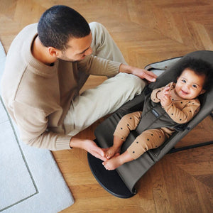 Babywippe BALANCE SOFT WOVEN/JERSEY – Dunkelgrau