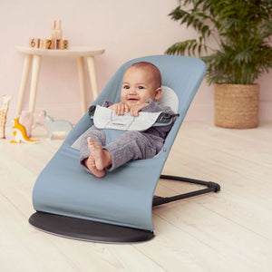 Babywippe BALANCE SOFT WOVEN/JERSEY – Blau/Grau