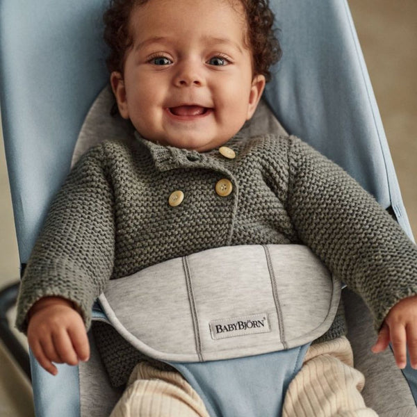 Babywippe BALANCE SOFT WOVEN/JERSEY – Blau/Grau