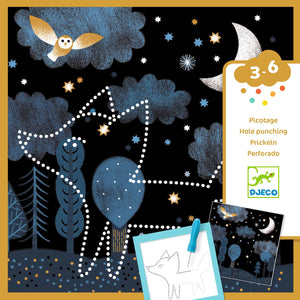 Bastelset zum Stecken  - Wald bei Nacht - Tublu.de