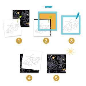 Bastelset zum Stecken  - Wald bei Nacht - Tublu.de