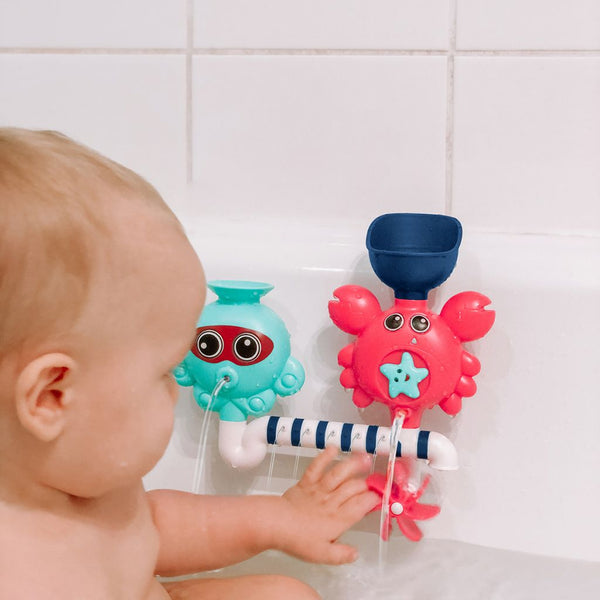 Badespielzeug mit Wasserkreislauf und Krabbe - Tublu.de