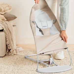 Babywippe BALANCE SOFT WOVEN/JERSEY – Beige/Grau