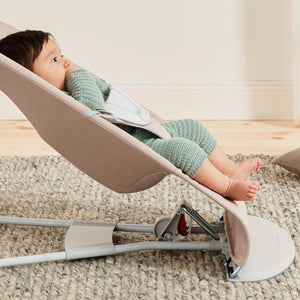 Babywippe BALANCE SOFT WOVEN/JERSEY – Beige/Grau