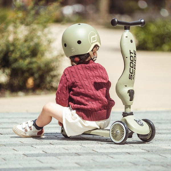 Laufrad und Fahrrad 2in1 Highwaykick  1-5 Jahre - Olive - Tublu.de