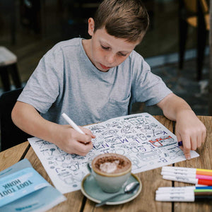 Große Silikonmatte zum wiederholten Ausmalen – Dinosaurier - Tublu.de