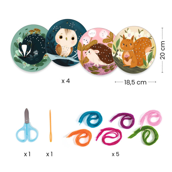 Kunstset Stickerei für Anfänger – Eichhörnchen - Tublu.de