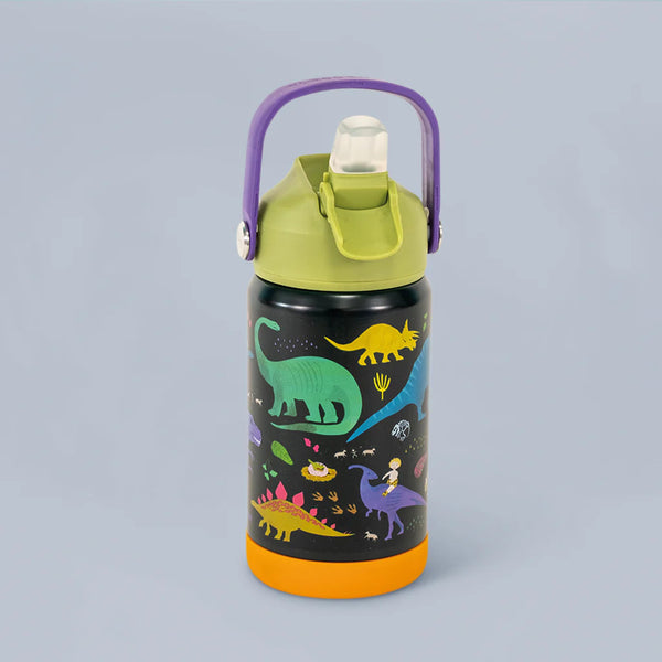 Stahlflasche, 400 ml bidon - Dinosaurier - Tublu.de