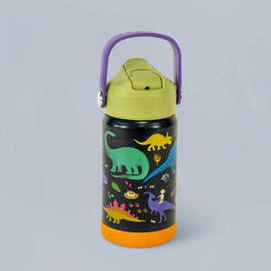 Stahlflasche, 400 ml bidon - Dinosaurier - Tublu.de