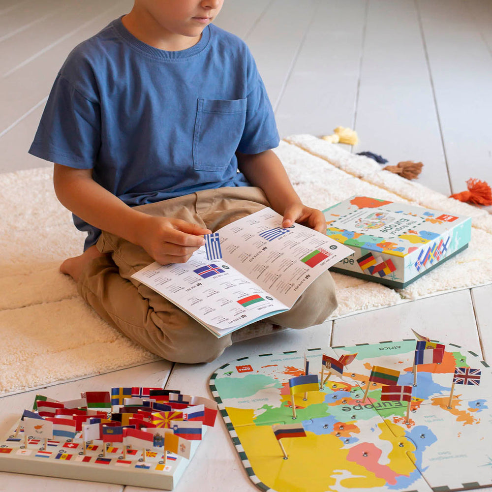 Puzzle mit Lernspiel – Flaggen Europas 5+ - Tublu.de