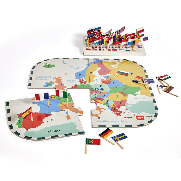 Puzzle mit Lernspiel – Flaggen Europas 5+ - Tublu.de