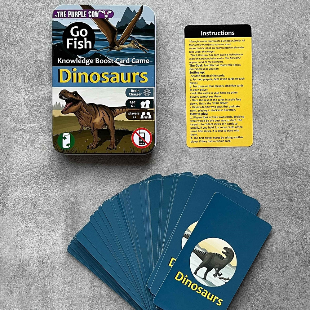 Reisekartenspiel Quartett – Go Fish Dinosaurier