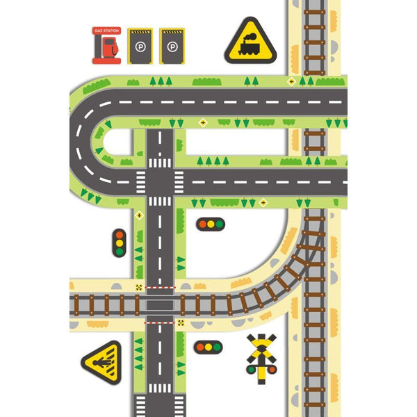 Straßenmarkierungsbänder und Aufkleber – 2 Bänder, 10 Aufkleber - Tublu.de