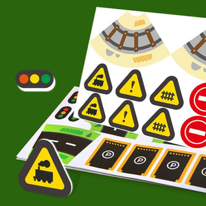 Straßenmarkierungsbänder und Aufkleber – 2 Bänder, 10 Aufkleber - Tublu.de