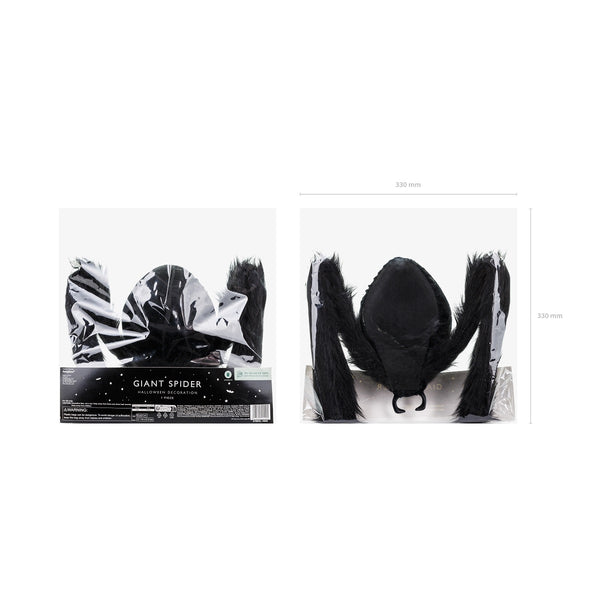 Dekoration – Schwarze Spinne 103 x 75 x 9 cm