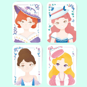 Kreativheft für kleine Designer – Dame auf einer Teeparty - Tublu.de