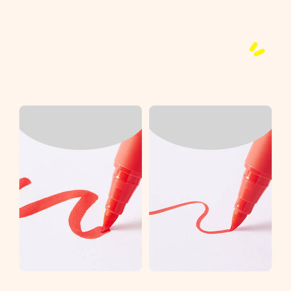 Acrylmarker mit sehr weicher Spitze – 12 Farben - Tublu.de