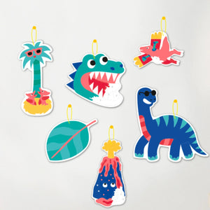 Set mit nummerierten Malvorlagen – Dinosaurier - Tublu.de