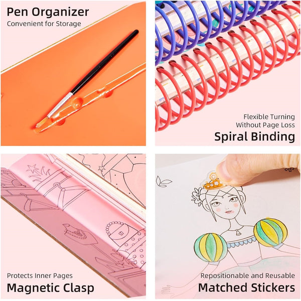 Kreativheft für kleine Designer – Prinzessinnenball - Tublu.de