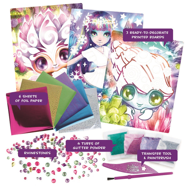 Scrapbooking-Album – Kreativset für Kinder mit Folie und Glitzer – Marinia 7+