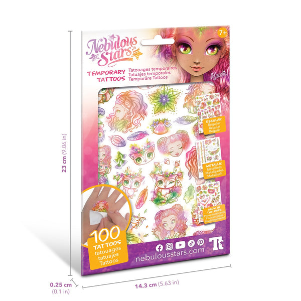 Set zum Herstellen von abwaschbaren Tattoos – Hazelia 100 Stück