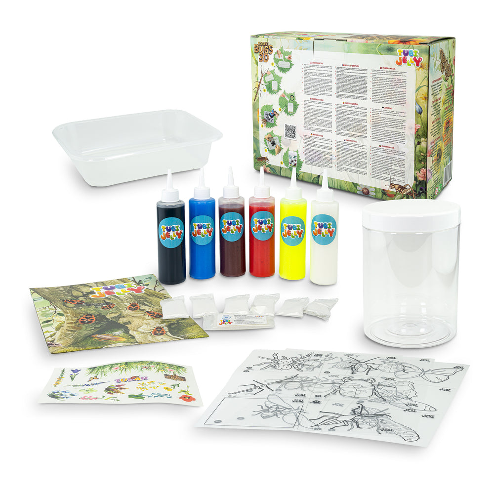 Set Tubi Jelly 6 Farben + kleines Aquarium – Würmer