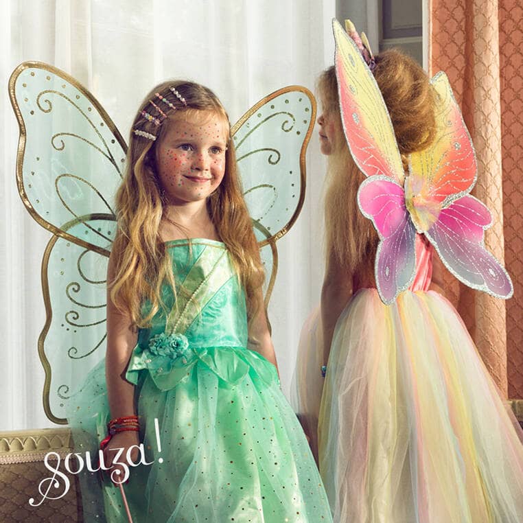 Kostüm – Kleid und Schmetterlingsflügel der Fee Camille, 3–4 Jahre