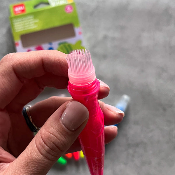 Farben in Tuben mit Pinsel – Neonfarben, 6 Stück - Tublu.de