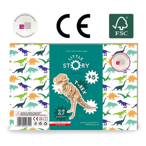 Holzpuzzle 3D-Modell – T-Rex