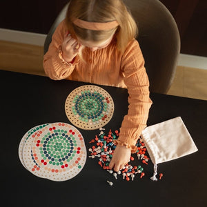 Mosaikpuzzle mit Holzpilzstiften - Tublu.de