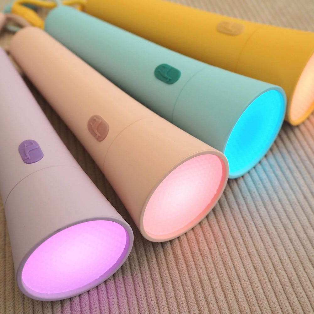 Taschenlampe mit Farbwechsel und Lichtregelung - Rosa