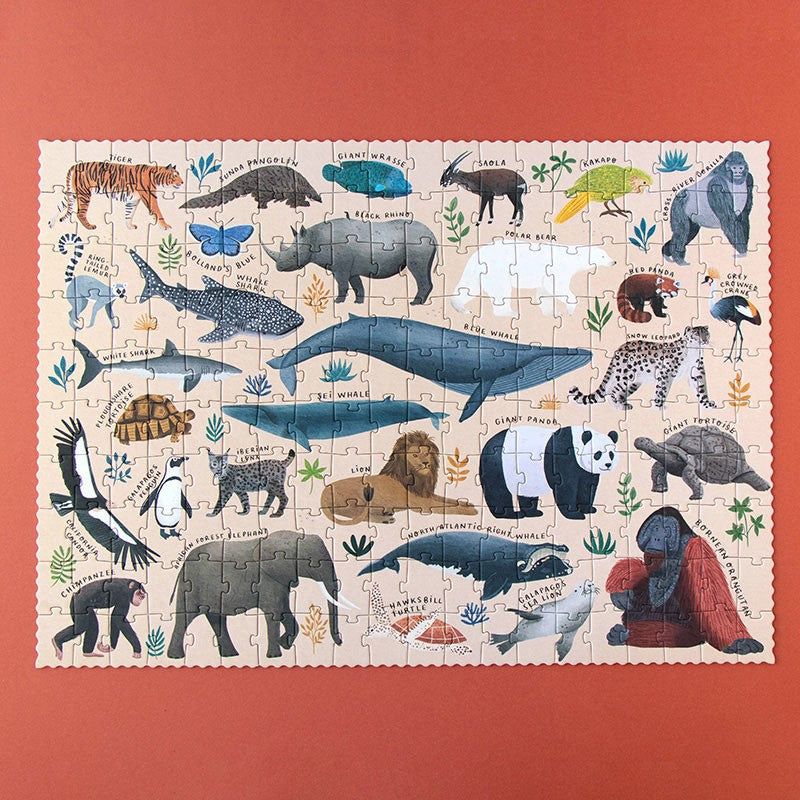 Puzzle Life – Gefährdete Tierarten, 200 Teile - Tublu.de