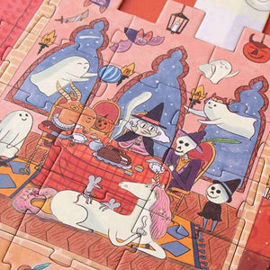 Doppelseitiges Puzzle, leuchtet im Dunkeln – Das verzauberte Schloss, 100 Teile - Tublu.de