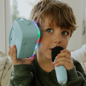 Party-Karaoke mit zwei Mikrofonen - Lila