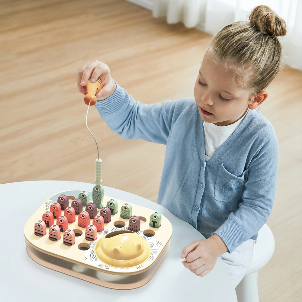 Magnetisches Geschicklichkeitsspiel – Fische fangen ABC - Tublu.de