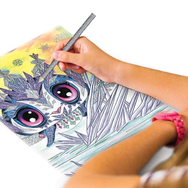 Skizzenbuch mit Metallic-Stiften – Iceana Größe M